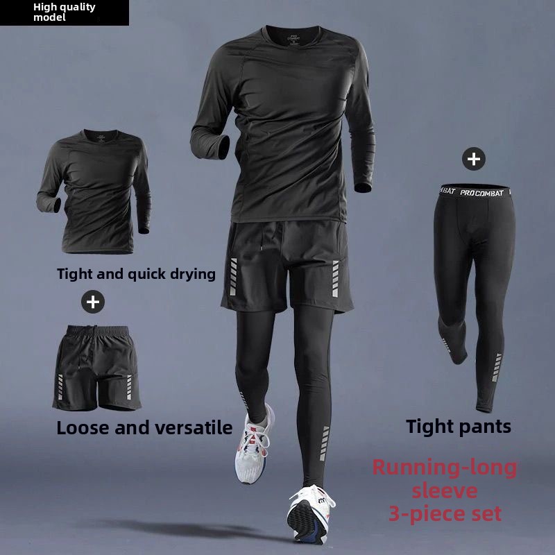Running Gear Men - Antrenman Koşu Eşofmanları Açık Hava Kompresyon