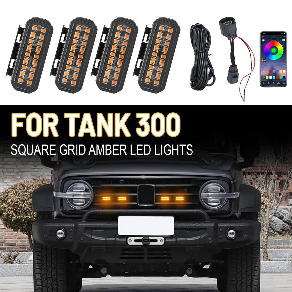 Running Gear Accessories - TANK 300 Otomotiv Ön Izgarası Amber