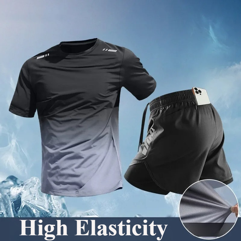 Running Gear For Your Phone - Maraton Erkek 2 Parçalı Koşu Seti: